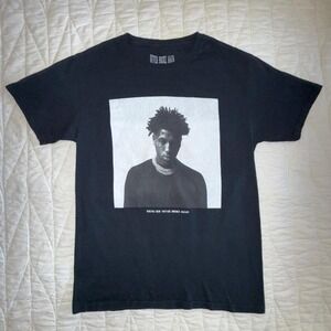 Never Broke Again Graphic T-Shirt Mens Small Black Excellent YoungBoy NBA Tee